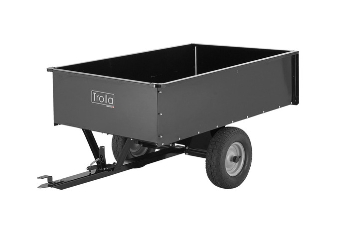 Transportvagn m/tippfunktion Svart 600 kg Trolla